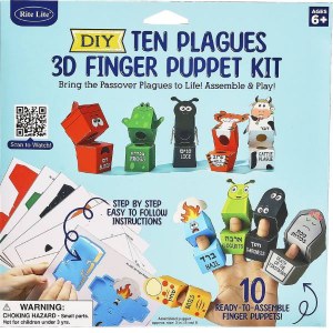 Picture of Passover Ten Plagues 3D Finger Puppet Craft Kit